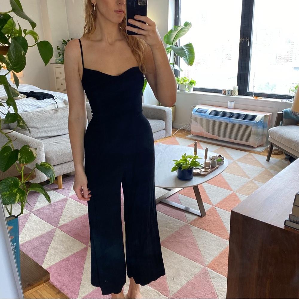 Reformation | Black Wide Leg Jumpsuit | Size 4